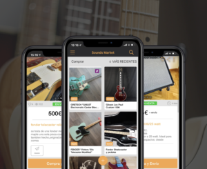 Sounds Market es la app de compraventa para guitarristas, para comprar y vender guitarras eléctricas de segunda mano.