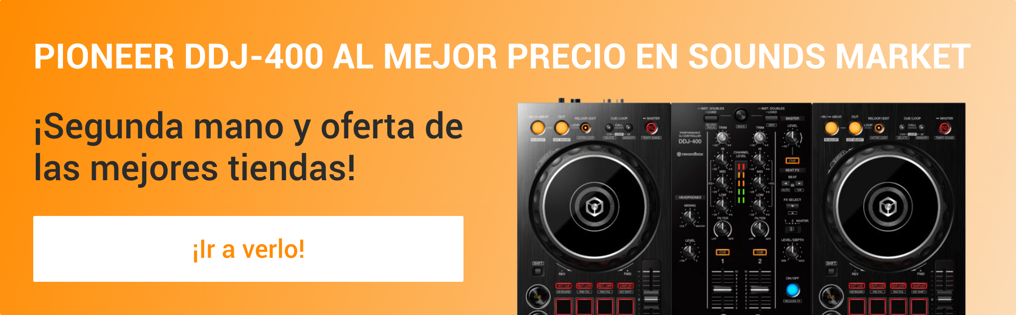 PIONEER DDJ400 CONTROLADOR DJ PIONEER DJ DDJ-400 ORIGINAL