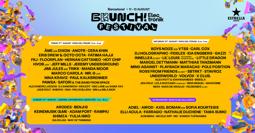 Brunch Electronik Festival, nuevo festival en Barcelona Sounds Market