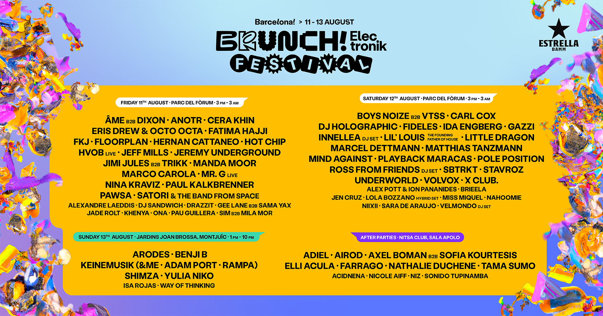 Cartel del Brunch Electronik Festival