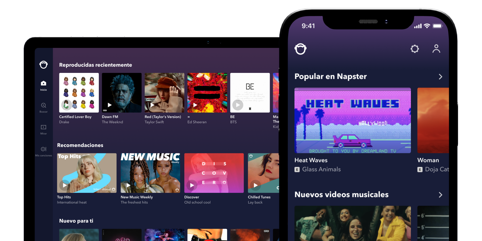 Napster es una de las principales plataformas de música en streaming