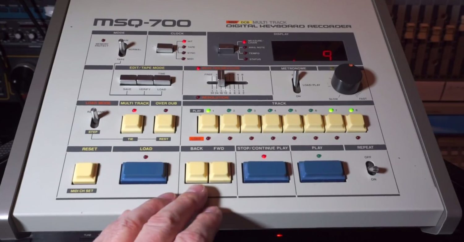 El Roland MSQ-700 fue uno de los primeros secuenciadores